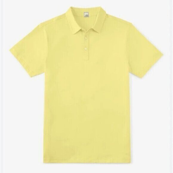 NWT Swet Tailor Men's Light Yellow All In Polo Swet Polo Size XXL - Picture 1 of 9